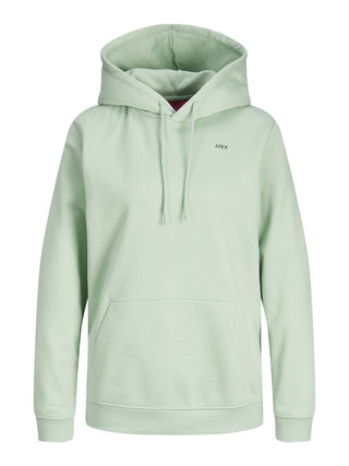 JJXX ladies Abbie Overhead Relaxed Fit Hooded Sweatshirt-JADE