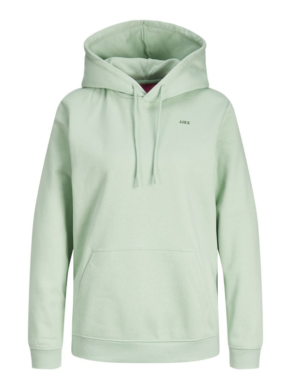 JJXX ladies Abbie Overhead Relaxed Fit Hooded Sweatshirt-JADE