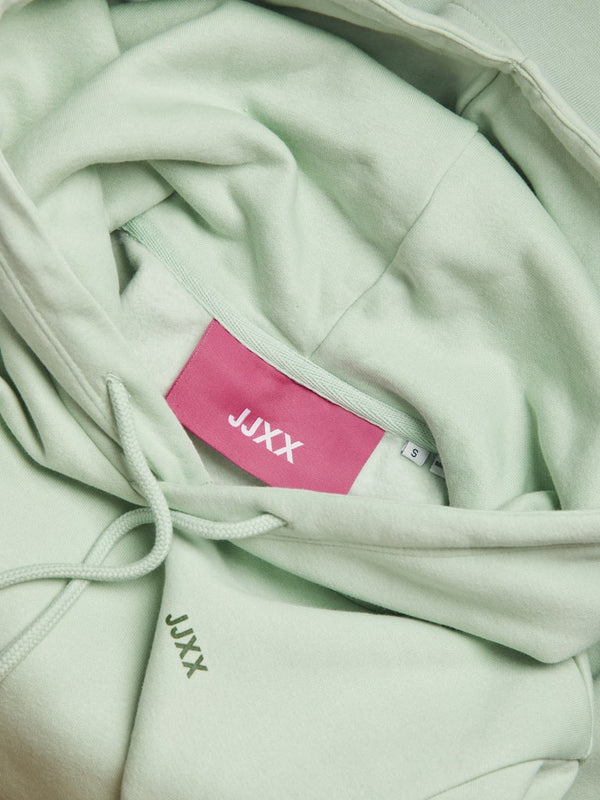 JJXX ladies Abbie Overhead Relaxed Fit Hooded Sweatshirt-JADE