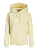 JJXX ladies Abbie Overhead Relaxed Fit Hooded Sweatshirt-VANILLA