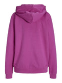 JJXX ladies Abbie Overhead Relaxed Fit Hooded Sweatshirt-FUCHSIA