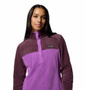 Columbia Ladies Benton Springs 1/2 Snap II Pull Over Fleece-PURPLE