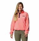 Columbia Ladies Helvetia II Cropped Half Snap Regular Fit Fleece-ROSE