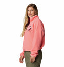 Columbia Ladies Helvetia II Cropped Half Snap Regular Fit Fleece-ROSE