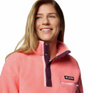 Columbia Ladies Helvetia II Cropped Half Snap Regular Fit Fleece-ROSE