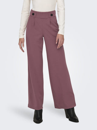 JDY Geggo Wide Fit Elasticated Trousers 32" Leg-ROSE