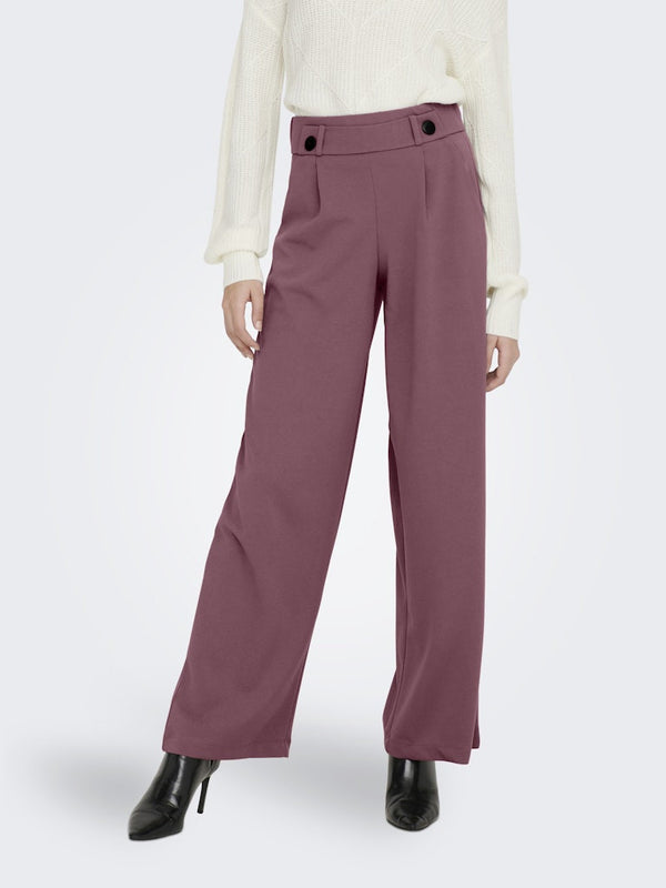 JDY Geggo Wide Fit Elasticated Trousers 32" Leg-ROSE