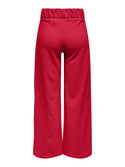 JDY Geggo Wide Leg Elasticated Waist Trousers 32" leg-RED