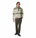 Columbia Mens Helvetia II Regular Fit Printed Half Snap Fleece-SAFARI