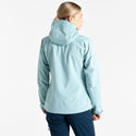 Dare2b Ladies Torrek II Highly Waterproof Breathable Windproof Comfiort Stretch Hooded Walking Hiking Jacket-AQUA