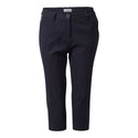 Craghoppers Ladies Kiwi Pro II Crop Stretch Water Repellent Sun Protective Quick Dry Trousers-DARK NAVY