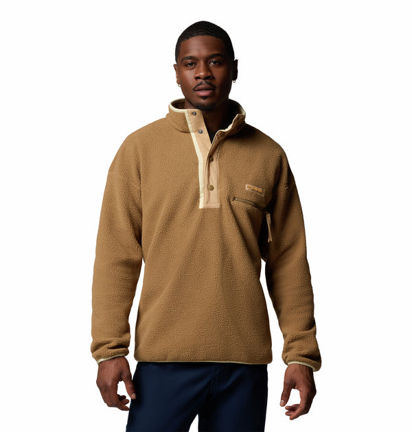 Columbia Men's Helvetia II Regular Fit Half Snap Fleece-SAND