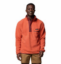 Columbia Men's Helvetia II Regular Fit Half Snap Fleece-BRICK RED