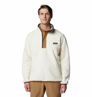 Columbia Men's Helvetia II Regular Fit Half Snap Fleece-CHALK