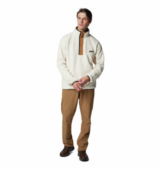 Columbia Men's Helvetia II Regular Fit Half Snap Fleece-CHALK