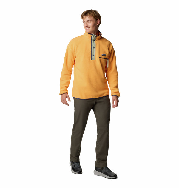 Columbia Men's Helvetia II Regular Fit Half Snap Fleece-ORANGE