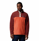 Columbia Men's Steens Mountain II Regular Fit Half Snap Fleece-BRICK RED