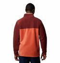 Columbia Men's Steens Mountain II Regular Fit Half Snap Fleece-BRICK RED