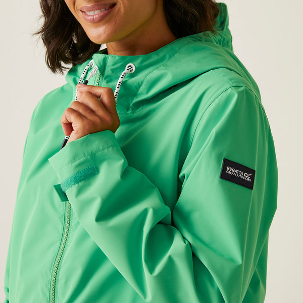 Regatta Ladies Waterproof Breathable Bayletta Walking Hiking Jacket -GREEN