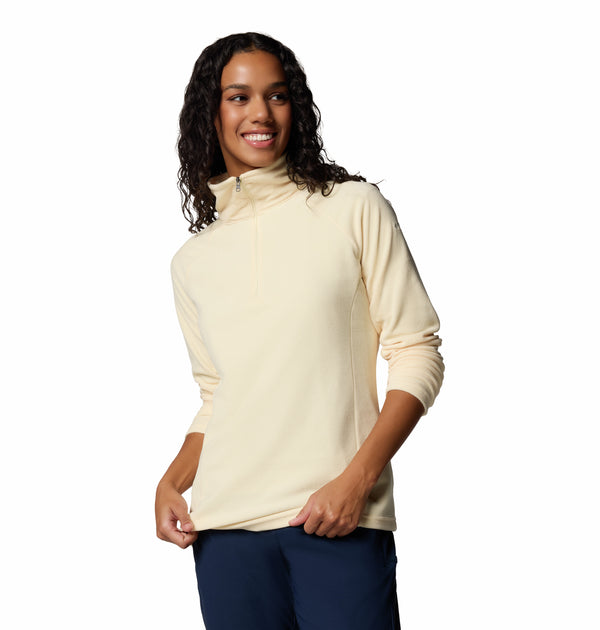 Columbia Ladies Glacial IV Lightweight Warm Half Zip Fleece-LEMON