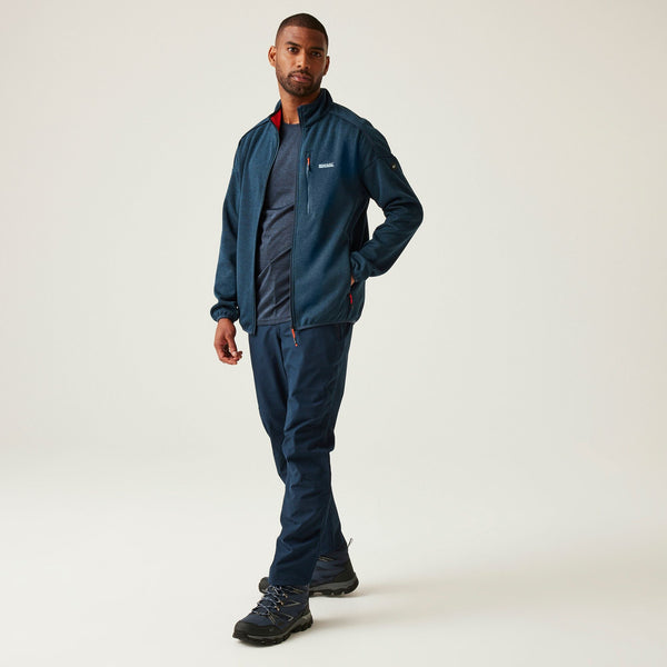 Regatta Mens Kames Full Zip Fleece-DENIM BLUE