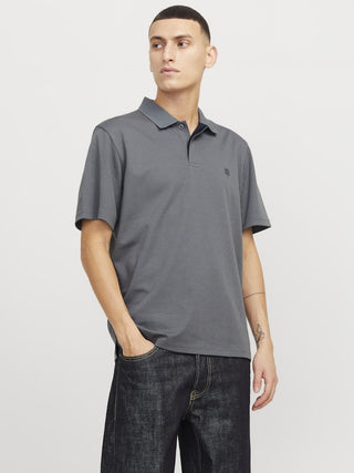 Jack & Jones Crodney Short Sleeved Polo-GREY