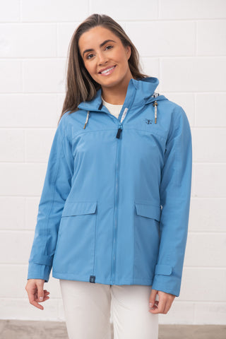 Lighthouse Ladies Short Beachcomber II Waterproof Breathable Jacket-MARINE BLUE