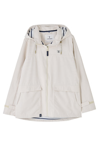 Lighthouse Ladies Short Beachcomber II Waterproof Breathable Jacket-CREAM