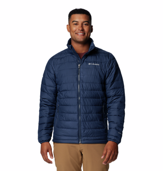 Columbia Mens Powder Lite II Jacket-NAVY