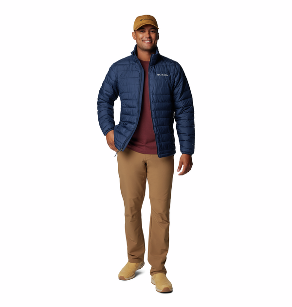 Columbia Mens Powder Lite II Jacket-NAVY