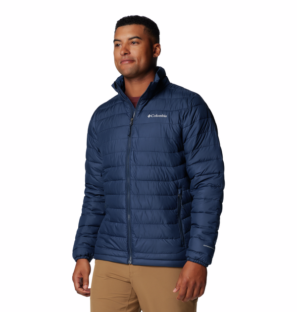 Columbia Mens Powder Lite II Jacket-NAVY