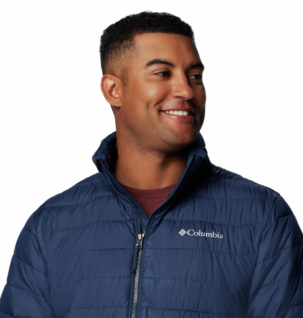 Columbia Mens Powder Lite II Jacket-NAVY