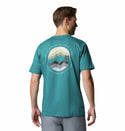 Columbia Mens Kettle River Regular Fit Cotton T-Shirt-BLUE