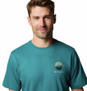 Columbia Mens Kettle River Regular Fit Cotton T-Shirt-BLUE