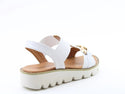 Heavenly Feet Ladies Lulu2 Premium Comfort Sandal-WHITE - Borderland Muff