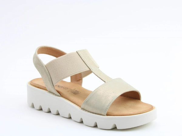 Heavenly Feet Ladies Ritz Shimmer Premium Comfort Elasticated Sandal