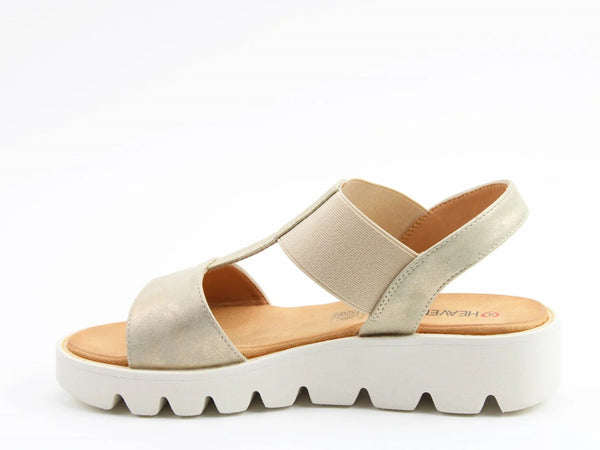 Heavenly Feet Ladies Ritz Shimmer Premium Comfort Elasticated Sandal
