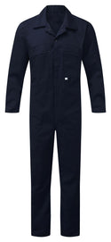 Fort Zip Front Coverall With Elasticated Back-NAVY