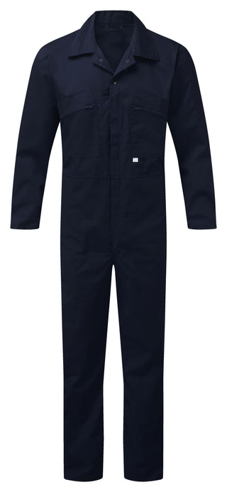 Fort Zip Front Coverall With Elasticated Back-NAVY
