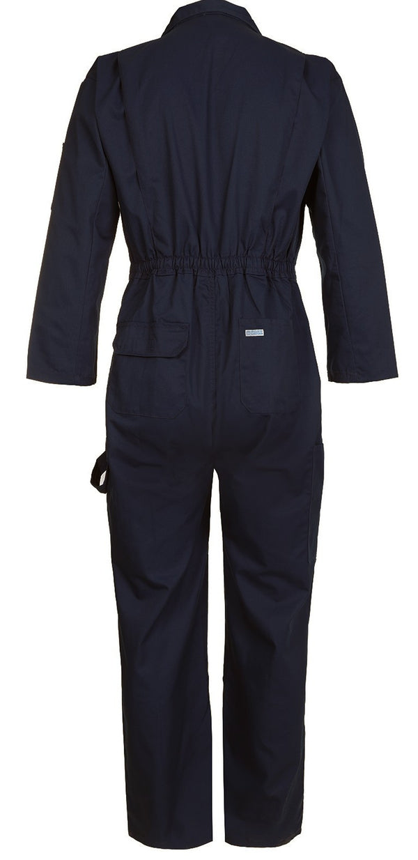 Fort Zip Front Coverall With Elasticated Back-NAVY