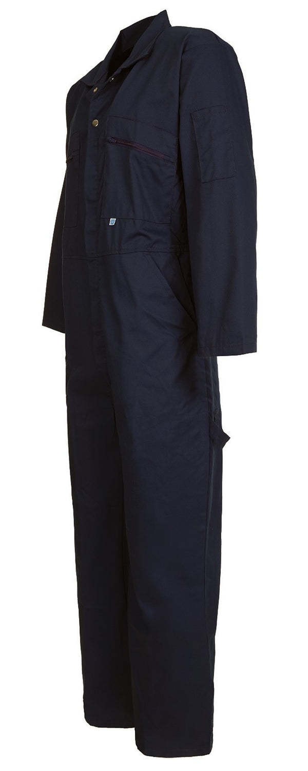 Fort Zip Front Coverall With Elasticated Back-NAVY