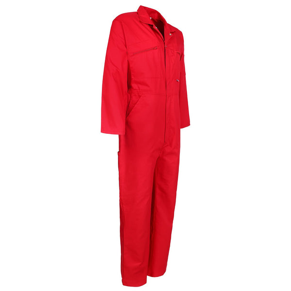 Fort Zip Front Coverall With Elasticated Back-RED