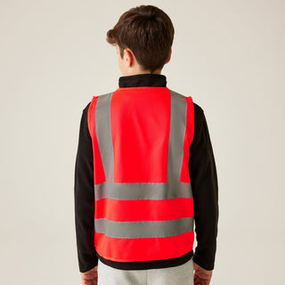 Regatta Kids Hi Vis Vest-RED