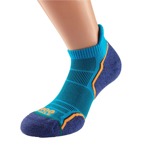 1000 Mile Run Socklet | Men's Padded Trainer Sock Twin Pack - Borderland Muff