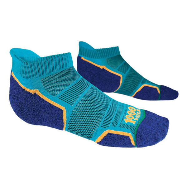 1000 Mile Run Socklet | Men's Padded Trainer Sock Twin Pack - Borderland Muff