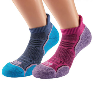 1000 Mile Run Socklet | Women's Padded Trainer Socks Twin Pack