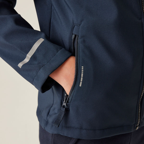 Regatta Kids Ablaze Softshell Jacket TRA732 – Recycled, Reflective & Rebrandable - Borderland Muff