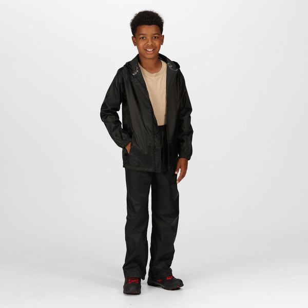 Regatta TRW350 Junior Over Trousers | Waterproof Kids Rainwear for School & Farm