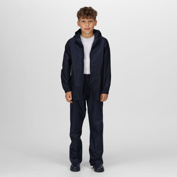 Regatta TRW350 Junior Over Trousers | Waterproof Kids Rainwear for School & Farm