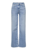 ONLY Madison Blush High Waist Wide Leg Jeans – Light Blue Organic Cotton Denim